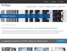 Tablet Screenshot of identrustssl.com